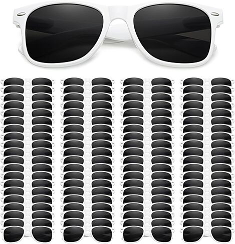 Pibupibu 80 Pack Wholesale White Black Sunglasses Bulk Comple للجنسين الحزب تفضلات الرجعية الثمانينات 90s النظارات للنساء الرجال in Kuwait