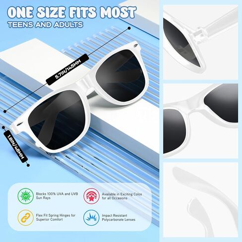 Pibupibu 80 Pack Wholesale White Black Sunglasses Bulk Comple للجنسين الحزب تفضلات الرجعية الثمانينات 90s النظارات للنساء الرجال in Kuwait