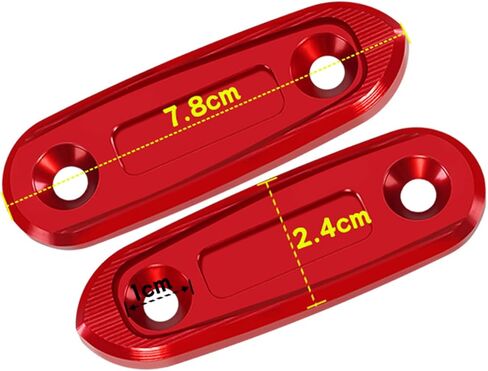 MFGZD Motorcyle Mirror Block Off Base Plate,2 PCS CNC Aluminum Fit for R3 R15 Mirror Block Off Plates Compatible with Yamaha YZF-R3 2019-2025 / R15 V3 2018-2025 (Black, R3) in Saudi Arabia