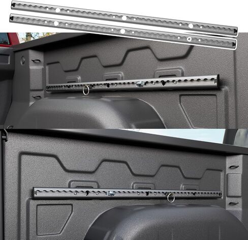 5.82FT Side Trail Rail System Compatible with 19-25 Chevy Silverado Truck Bed Rail System GMC Sierra 1500 Tie Down Rail Replacement for 2019-2025 Chevy Silverado Accessories (Side Trail Rail) in Saudi Arabia