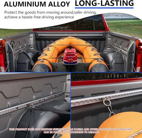 5.82FT Side Tie Down Rail Compatible with 19-25 Chevy Silverado Trail Rail System GMC Sierra 1500 Truck Bed Rail System Replacement for 2019-2025 Chevy Silverado Accessories (Side Trail Rail) in Kuwait