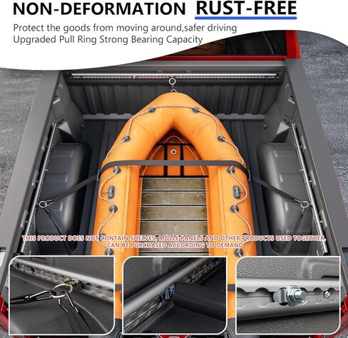 5.82FT Side Tie Down Rail Compatible with 19-25 Chevy Silverado Trail Rail System GMC Sierra 1500 Truck Bed Rail System Replacement for 2019-2025 Chevy Silverado Accessories (Side Trail Rail) in Kuwait