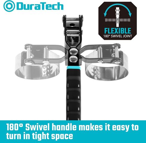 DURATECH Small Swivel Oil Filter Wrench, Oil Filter Removal Tool Fits Filters 2-3/4" to 3-1/4", Perfect for Car Repair Tools in Saudi Arabia