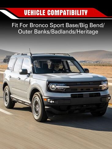 Steering Wheel for Ford Bronco Sport 2021–2025 Hydro-Dip Carbon Fiber with D-Shaped Flat-Bottom Perforated Leather Grip Compatible with Bronco Sport Base/Big Bend/Outer Banks/Badlands/Heritage in Saudi Arabia