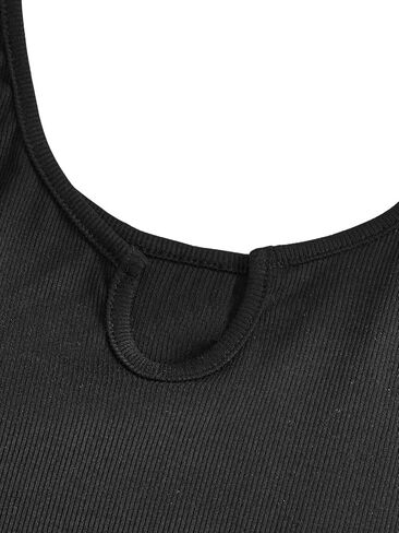 SOLY HUX Women's Summer Sleeveless Belted Tank Romper Short Jumpsuit in Saudi Arabia