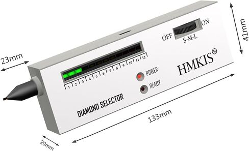 Diamond Tester Pen ، اختبار المجوهرات المحترفة مع 60x مجوهرات Machifier ، محدد الماس للمبتدئين والخبير (غير قابلة للتشغيل) in Kuwait
