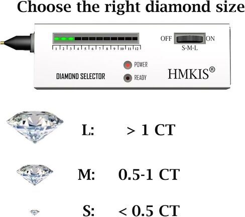 Diamond Tester Pen ، اختبار المجوهرات المحترفة مع 60x مجوهرات Machifier ، محدد الماس للمبتدئين والخبير (غير قابلة للتشغيل) in Kuwait