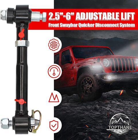 2.5 "-6" شريط رفع الجبهة رفع نظام قطع الاتصال السريع لعام 1998-2006 Jeep Wrangler TJ & 1984-2001 Jeep Cherokee XJ-مرونة على الطرق الوعرة المحسنة in Kuwait