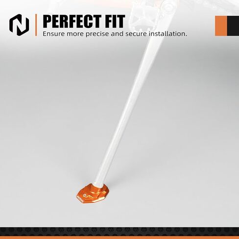 Orange Dirt Bike Kickstand Side Stand Pad Extension Compatible with KTM 125-530 XC XCW XCF XCF-W EXC EXC-F 2008-2023,See Fitment in Kuwait
