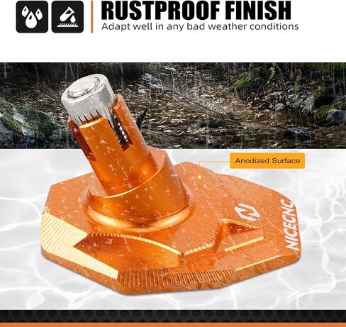 Orange Dirt Bike Kickstand Side Stand Pad Extension Compatible with KTM 125-530 XC XCW XCF XCF-W EXC EXC-F 2008-2023,See Fitment in Kuwait