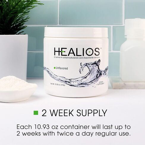 Healios unlavored صحة الفم والغذائية ، شكل مسحوق ، مصادر بشكل طبيعي gllutamine trehalose l-arginine ، 10.93 أوقية in Kuwait