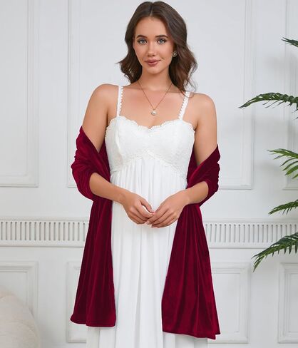 Shawls and Wraps for Evening Dresses Pashmina Wraps for Women Wedding Velvet Shawl Wrap Accessories in Kuwait