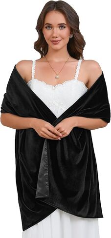 Shawls and Wraps for Evening Dresses Pashmina Wraps for Women Wedding Velvet Shawl Wrap Accessories in Kuwait
