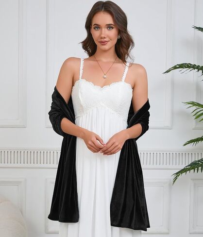 Shawls and Wraps for Evening Dresses Pashmina Wraps for Women Wedding Velvet Shawl Wrap Accessories in Kuwait