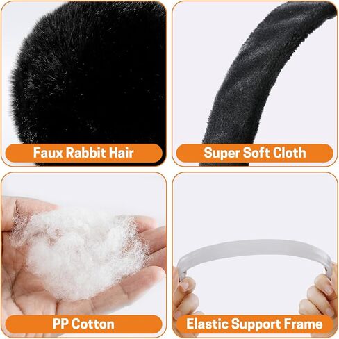 فطائر أذن Aurya ، قابلة للطي رقيقة الأذن دافئة الشتاء في الهواء الطلق ، والأذن الأذن القابلة للتعديل للنساء للنساء in Kuwait