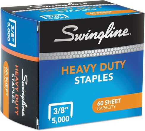 Swingline Staples ، الخدمة الثقيلة لأشعة سطح المكتب ، 1/2 بوصة ، 100/شريط ، 5000/صندوق (79392) in Kuwait