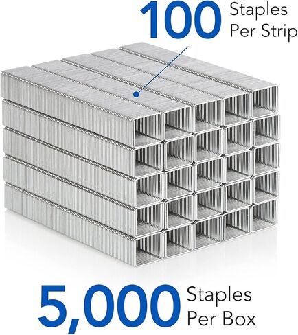 Swingline Staples ، الخدمة الثقيلة لأشعة سطح المكتب ، 1/2 بوصة ، 100/شريط ، 5000/صندوق (79392) in Kuwait