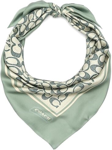 Coach womens Vintage Signature C Printed Silk Square in Saudi Arabia