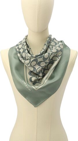 Coach womens Vintage Signature C Printed Silk Square in Saudi Arabia