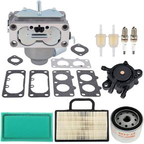 Powtol V-twin Carburetor for Briggs Stratton 4 Cycle 20HP 21HP 23HP 24HP 25HP Vertical 407777 445677 406777 446777 445777 445577 Engines Replace 791230 799230 699709 499804 MIA10632