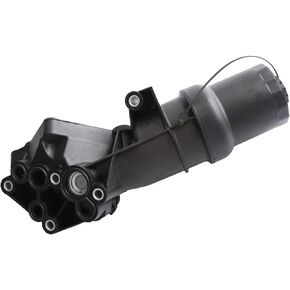 MITZONE Oil Cooler Filter Housing Compatible with 2005-2014 Volkswagen Beetle Golf Jetta Rabbit Passat Audi TTRS 2.5L Replace 07K115397D