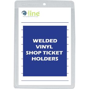 C-Line Vinyl Shop Tickets ، كلا الجانبين واضحين ، 9 × 12 بوصة ، 50 لكل صندوق (80912)