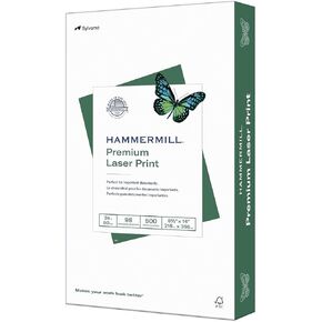 Hammermill Printer Paper, Premium Laser Print 24 lb, 8.5 x 14-1 Ream (500 Sheets) - 98 Bright, Made in the USA, 104612 in Kuwait