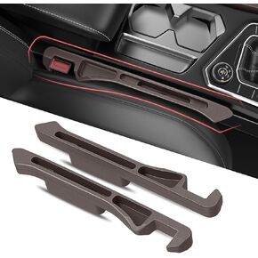 Car Seat Gap Filler 2Pack, Inserts Between Seats Console with Organizer Storage Upgraded Phone Holder Car Side Seat Gap Fillers Cars Front Seats Fill Plug Car Essentials for Vehicle SUV Truck (Black)