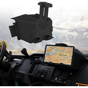 حامل جهاز جهاز الكمبيوتر اللوحي لـ Honda Pioneer 1000 3p 5p 6p 2022-2025 ، حامل الجهاز الإلكتروني GPS Tablet Mount مع صندوق تخزين لـ Honda Pioneer 1000 1000-5 1000-6 2022-2025 Accessorie