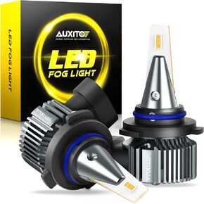 AUXITO 881 LED Fog Light Bulbs, 16,000LM 500% Super Brighter, 10 Years Lifespan, Wireless 1:1 Size Plug-n-Play, 100% Perfect Installation, 886 889 H28 888 894 896 898 LED Bulbs Canbus Ready, Pack of 2