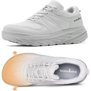 Men's Orthopedic Diabetic Wide Walking Shoes: Comfortable Arch Support Plantar Fasciitis Sports Running Sneakers, Casual Swollen Bunion Work Tennis Shoes for Foot and Heel Pain Relief