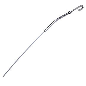 Driver Side Oil Dipstick Tube, Engine Oil Dipstick Metal Oil Dipstick Tube Replacement for Chevy SBC 283 327 350 400 Engine 1955-1979 (Silver)