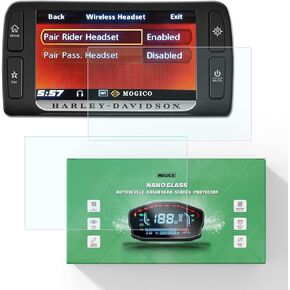 إكسسوارات دراجة نارية Nano Glass Dashboard Screen Screen Kit Harley Davidson Boom! Box 6.5 GT 2014+ (2 × Ultra Clear)