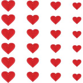 62 قطعة من المكواة على الرقع على شكل قلب، خياطة على/الكي على رقعات القلب، مكواة قلب مطرزة ملونة على الشارات، رقعة مزينة على شكل قلب قابلة للكي، للملابس والقبعات الجينز وحقائب الظهر والأحذية DIY إصلاح الديكور in Kuwait