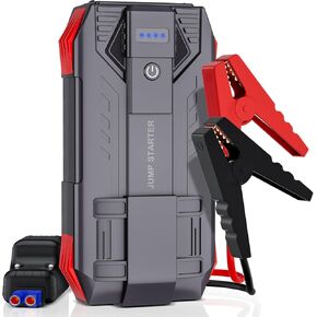 Car Battery Jump Starter, 4000A Peak Jump Starter Battery Pack for Up to 10L Gas and 8L Diesel Engines, 12V Portable Jump Box with USB/Power Bank/Dual Output/LED Light