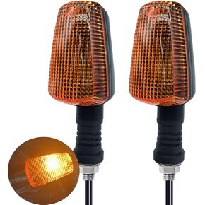 2PCS دراجة نارية الدوران إشارات مؤشر مؤشر مؤشر Blinker متوافق مع XJR400 1200 1300 TW200 FZR400 FZR600 RADIAN 600 XT600 XT225 XJ600 XJ600 HIGH