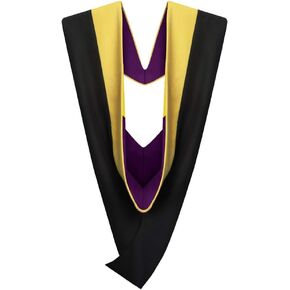 Cappe Diem Master of Science Hood - Golden Yellow | آنسة. ريجاليا الأكاديمية لغطاء الماجستير والثوب