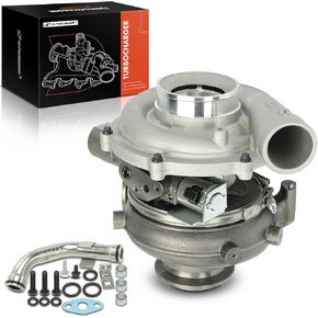 A-Premium GT3782VA Complete Turbocharger Turbo Kit Compatible with Ford Models - F-250 Super Duty, F-350 Super Duty, F-450 Super Duty, F-550 Super Duty, 2005 2006 2007, 6.0L - Replaces 1854593C91