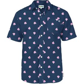 Tipsy Elves Easter Dorts for Men Peeps® مرخص رسميًا من الزر القصيرة للرجال أسفل قميص هاواي قميص هاواي