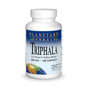 Triphala Internal Cleanser 500 ملغ من الأعشاب الكوكبية 180 قبعات