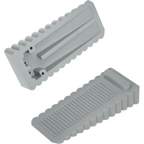 Homotek 4 Pack Wedge Rubber Door Stops-سدادات غير قابلة للانزلاق لثغرات الأبواب 5-23 مم ، واقي جدران وأرضية لأسفل الباب ، الوردي in Kuwait