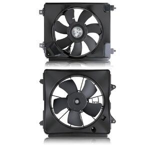 AUTOKAY Radiator Condenser Cooling Fan Kit for Honda Civic 2006 2007 2008 2009 2010 2011 Replace 19015-RNA-A0119030-RNA-A51 19020-RCJ-A01