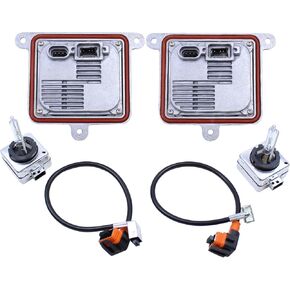 MOTOKU HID Headlight Ballast Control Unit with Bulb Wire Harness Connectors for Chevy Blazer Impala Malibu Suburban Tahoe