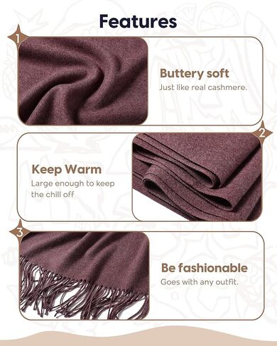 maamgic Women's Scarf Pashmina Shawls and Wraps for Evening Dresses Travel Office Winter Wedding Large Scarves in Kuwait