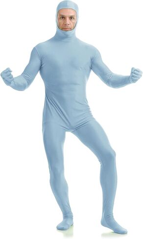 ATHX Men's and Women's Spandex Open Face Bodysuit Costume Adult Stretchy Halloween Cosplay Body Suit Zentai Suit Outfits in Saudi Arabia
