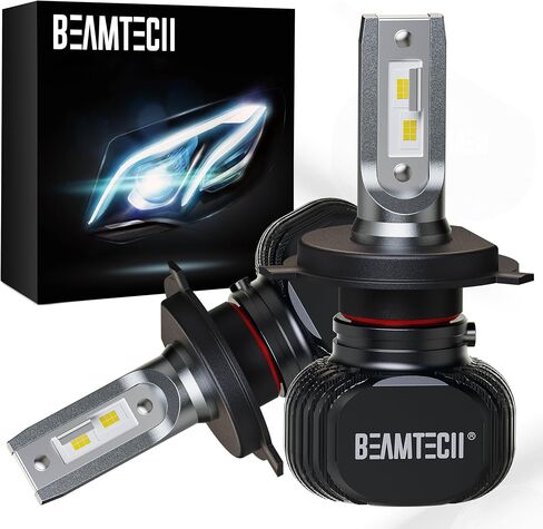 BeamTech H-4 Lapts ، S1 Series 900-3 Fanlsess 300 ٪ أكثر إشراقًا 6500 كيلو أبيض ضوء ، 2 لمبات in Kuwait