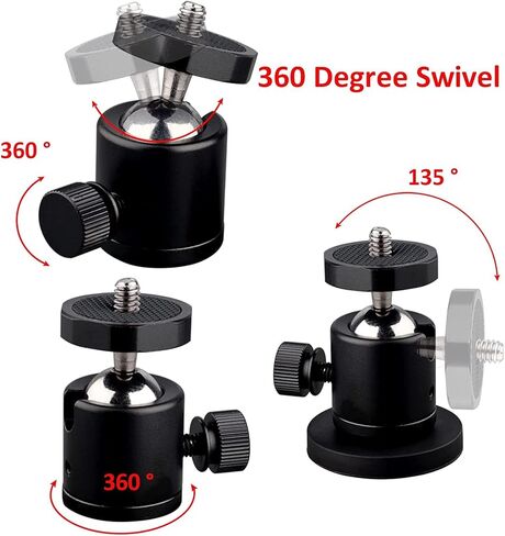 ULIBERMAGNET Magnetic Action Camera Mount, 100LB Heavy Duty Solid Aluminum Magnetic Phone Mount,Triple-Head Magnetic Mount Flexible Car Mount Adapter for Mobile Camera,Security Camera,Light,Phone in Kuwait