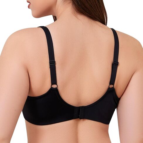 sheroine Women's Minimizer Underwire Sexy Lace Sheer Bra Full Coverage Back Smoothing Non-Padded Everyday Bras in Saudi Arabia