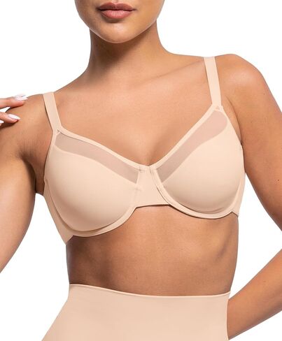 Minimizer Bras for Women Full Coverage Unlined Underwire Bras Plus Size Lifting Bra for Heavy Breast in Kuwait
