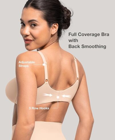 Minimizer Bras for Women Full Coverage Unlined Underwire Bras Plus Size Lifting Bra for Heavy Breast in Kuwait
